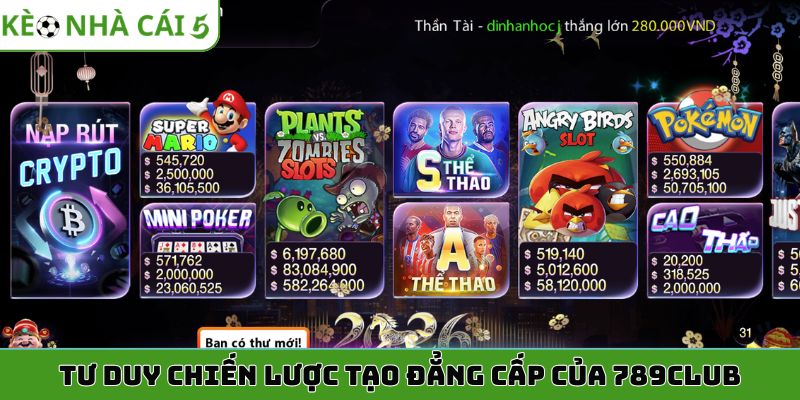 Tư duy chiến lược tạo đẳng cấp của 789club